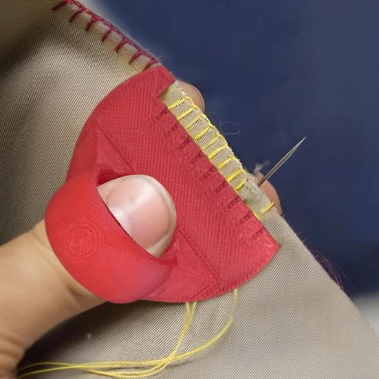 Шаблон для шитья для ровной строчки Руководство по шитью своими руками на большом пальце Портативный швейный инструмент для отделки швов Ручное шитье