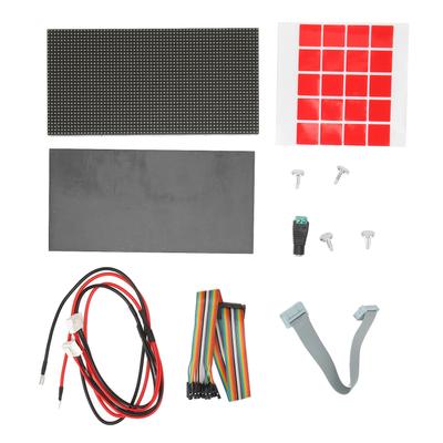 Светодиодная матричная панель RGB 64x32 пикселя, шаг 3 мм, 2048 отдельных RGB светодиодов, регулируемая яркость, полноцветный светодиодный матричный дисплей