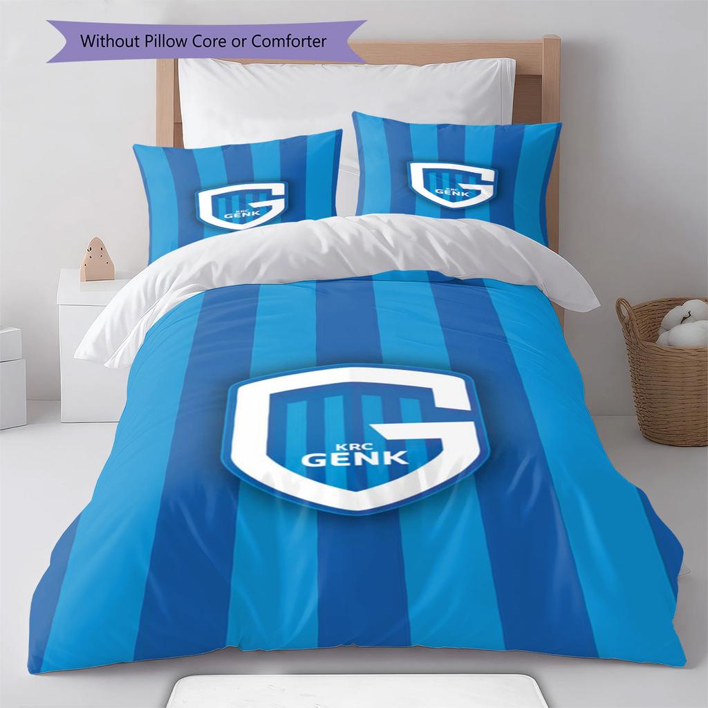 KRC Genk Pattern Bedding Set Quilt Cover Pillowcase Home Decor Gift (1 * duvet cover + 2 * pillowcase, without core)