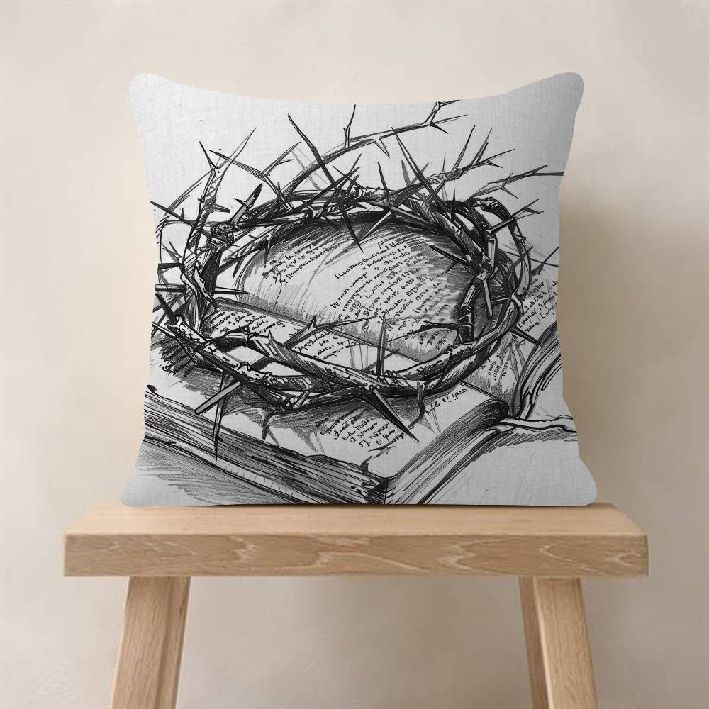 Son Of God Jesus Cross Holy Light Pillowcase Toon Gift Cushion Cover Bedroom Home Sofa Chair Seat Decor Pillow Case