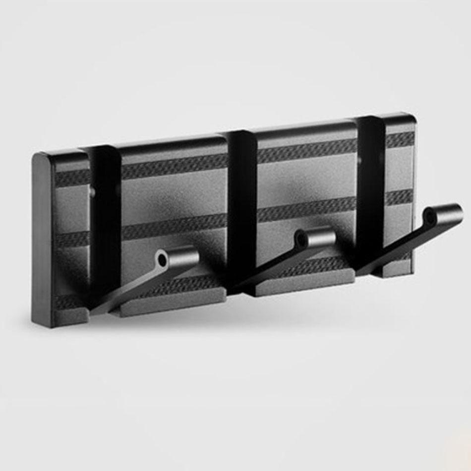 Невидимый складной настенный крючок, черный, серебристый, золотой, алюминиевый, для прихожей, ванной, туалета, двери, для хранения одежды и полотенец 1 2 3 4 5 6 Крючки