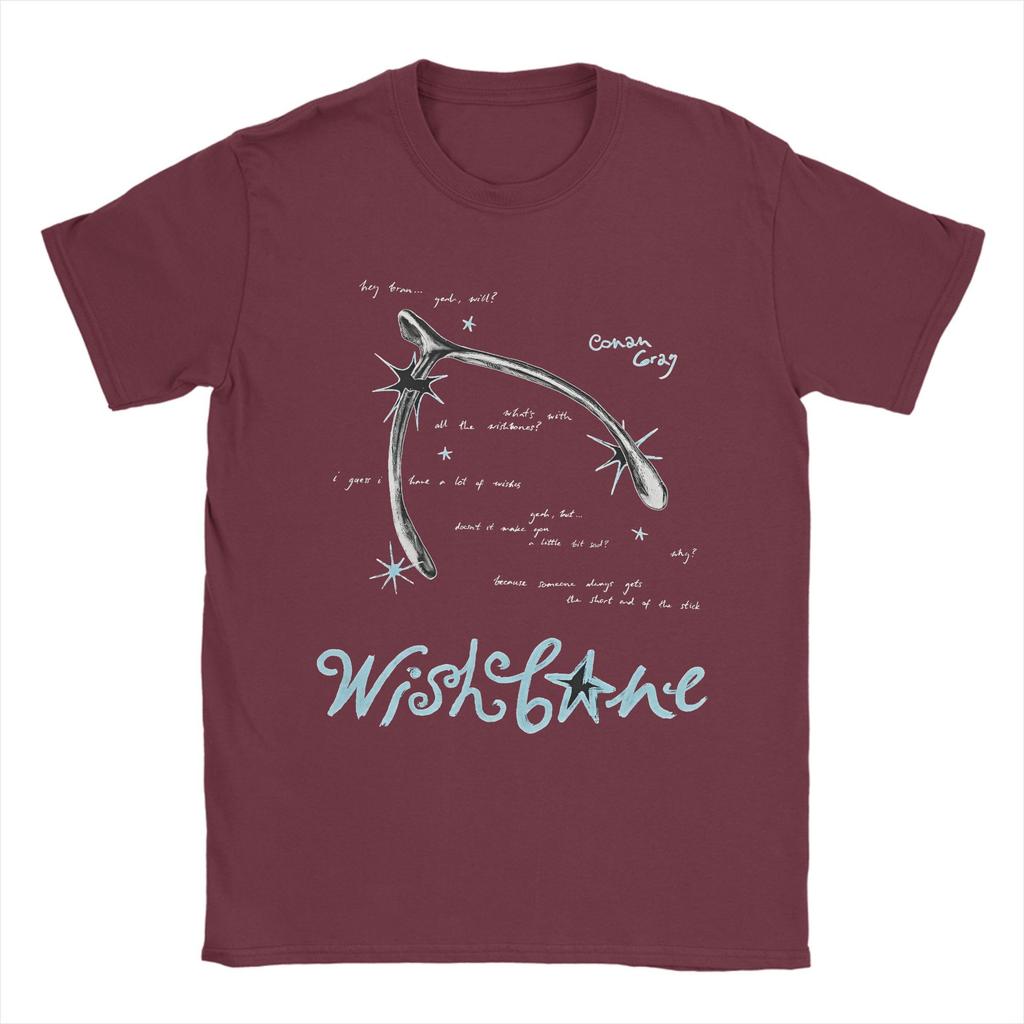 Конан Грей Wishbone Альбом Футболка Летние Хип-Хоп Футболки Мужские 100% Хлопок Круглый Вырез Свободный Покрой Короткий Рукав Забавные Топы