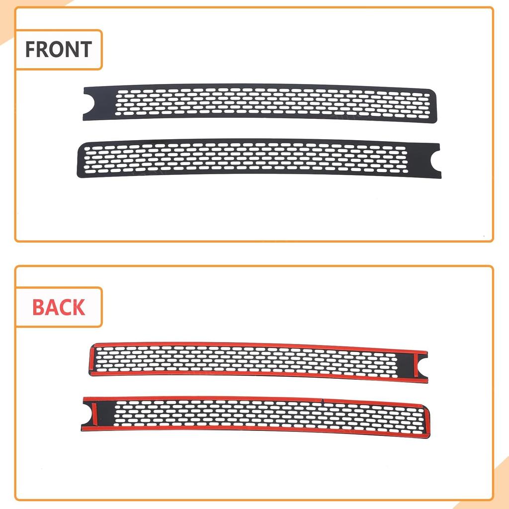 Aunginsy Dashboard Air Vent Grill Panel Cover Compatible with Nissan Frontier 2022-2025 Center Console Air Outlet Anti-Blocking Mesh Dash Air Vent