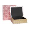 Box DKD Home Decor Book Canvas Wood 20 X 8 X 26 Cm (2 Units)