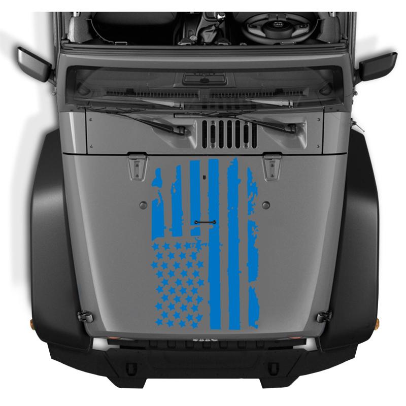 Наклейки на капот автомобиля, наклейка с флагом США, виниловая наклейка для украшения автомобиля