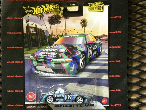 Hot Wheels Nissan Skyline Pandem HKS NISSAN SKYLINE R32 Boulevard Премиальная модель GT-R (Р32) GT_R