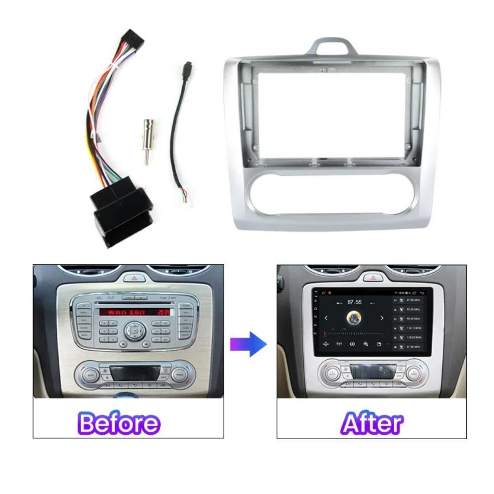 9-дюймовый автомобильный Android для Ford Focus 2 S-Max для панели медиаплеера, монтажного кронштейна для радиоприемника, комплекта рамок, рамок, кромок рамок