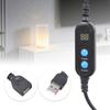 50cm Adjustable Timer Switching USB Cable Cord 1 To 30 Minutes Auto Countdown Shutoff For LED Lights, Fan, Kitchen