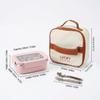 304 Stainless Steel Bento Lunch Box For Kids Students Portable Sealed Fruit Salad Food Container With Compartment Microwave Safe