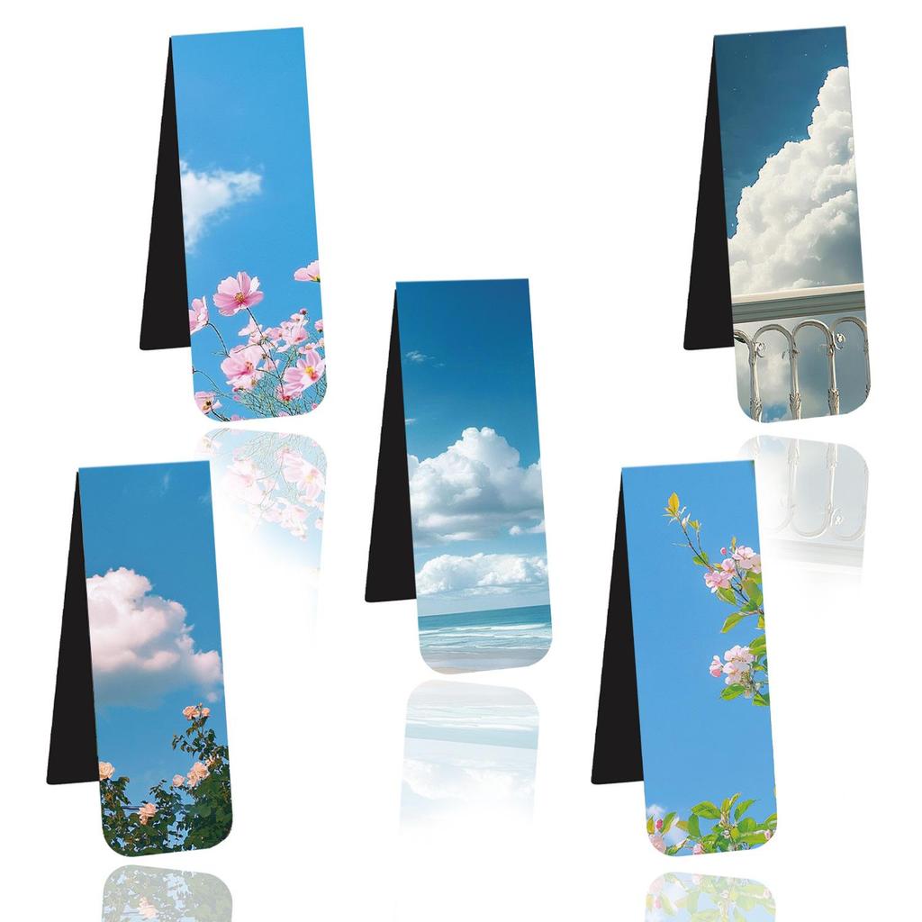 4pcs Retro Painting Bookmark for Books Vintage Items Veiws Magnetic Page Clips Book Marker Unique Reading Gift