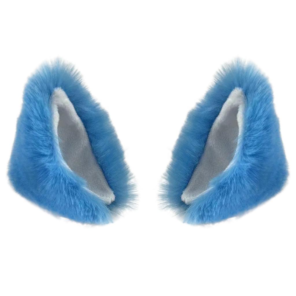 2 шт. Мотоциклетный шлем Кошачьи ушки, Милые аксессуары для сноубординга, катания на лыжах и велоспорта Синие