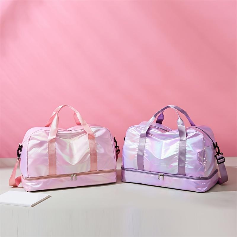 Многофункциональная дорожная сумка-даффл большой вместимости, легкая нейлоновая сумка-тоут для выходных для спортзала, спорта, поездок на ночь
