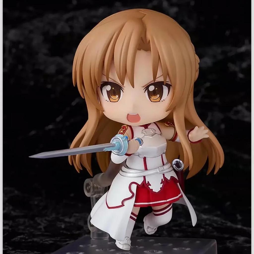 Sword Art Online Q Edition Clay Man #1669 Asna 2.0 Movable Doll, Model Ornament Figure