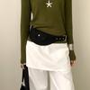 Korean Style Belt Waist Bag Wide Women Belt Bag Portable Suede Cummerbunds  Female