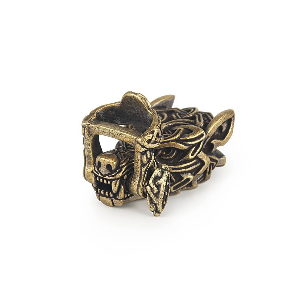 Браслет «сделай сам», аксессуары из паракорда, пряжка, веревка, ремешки из бисера, латунь, ворона, череп, волк для плетения, аксессуары