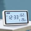 Deli Электронный термометр гигрометр метеостанция высокая точность с функцией настольных часов домашний ЖК термометр инструмент