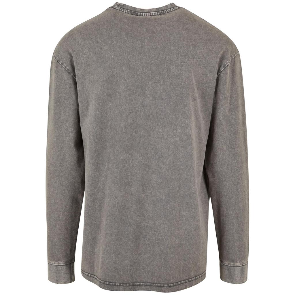 Urban Classics Mens Acid Wash Heavyweight Boxy Long-Sleeved Top