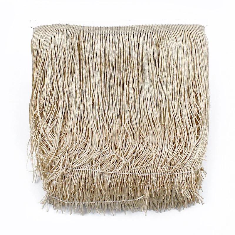 5М Meetee Полиэстеровая бахрома с кисточками 10-30см Кружевная отделка Лента для платья Занавеска Декоративные ленты Бахрома Ткань Швейная фурнитура