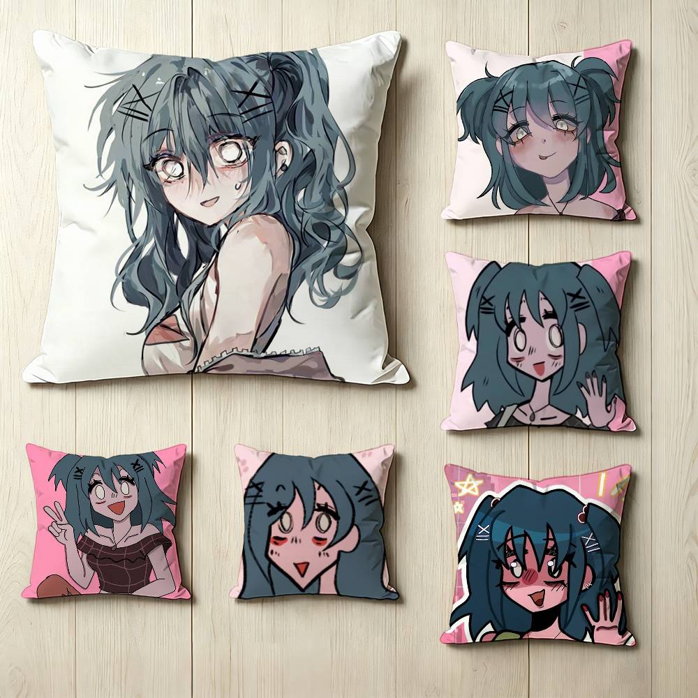 Horror Game LLaceys Games Pillow Case Square DoubleSided Sofa Cushion Cover Bedroom Bedside Pillow