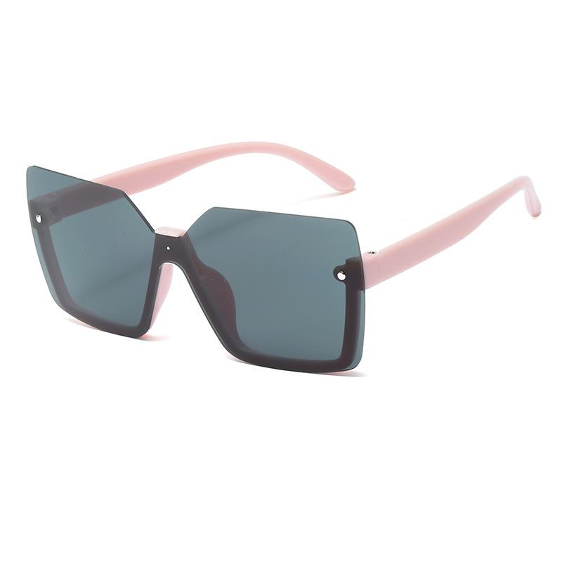 Fashion personalized half-frame glasses children's outdoor street photography boys high-end sunglasses UV-proof sunglasses