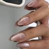 24 шт. Миндалевидные Кошачий глаз Короткие Накладные ногти Модные и простые Наклейки для ногтей Акриловые Накладные ногти для разных случаев