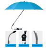 Chair Umbrella with Clamp Portable Adjustable UV Protection Waterproof Outdoor Camping Fishing Garden Backyard Patio Beach Chair Umbrella Parasol