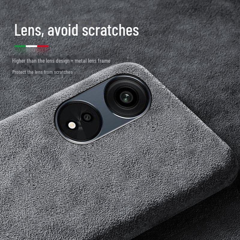 Чехол для мобильного телефона OPPO A1 - замшевый получехол, ультратонкий защитный чехол