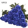 10 шт. искусственные латексные розы цветы Свадебная вечеринка офисный стол букет домашний декор