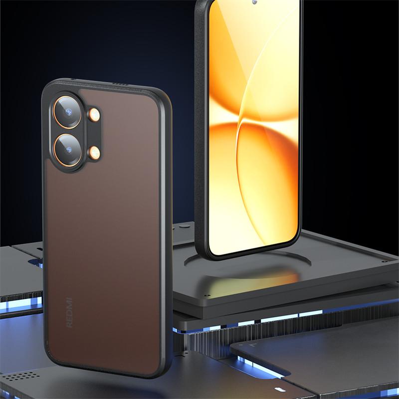 Чехол для Xiaomi Poco X8 Pro Max Чехол-бампер для Xiaomi Poco X8 Pro Max Матовый PC + TPU Ударопрочный Силиконовый Чехол Poco X8 Pro Max