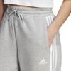 adidas Женские спортивные штаны с завязками на талии, облегающие, из вязаного материала, серые IM0247