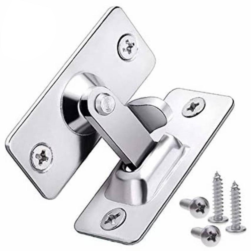 Door Lock 90 Degree Barn Door Latch Bolt Stainless Steel Hook Latch Window Cabinet Locks Right Angle Sliding Gate Lock Hardware