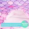 Soft Flannel Mermaid Throw Blanket or Sleeping Bag for Girls Teens - Cozy Four Seasons Warm Gift