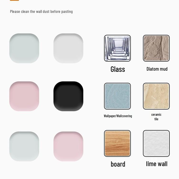 Silicone Door Handle Anti-Collision Pad - Simple, Solid Color Household Stopper