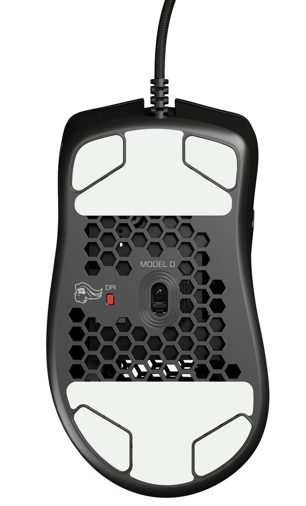 Игровая мышь Glorious Model D Проводная мышь Ergo Small RGB светящаяся 6 программных кнопок DPI 12 черная ПК оснащена переключателем Omron Игровая мышь (62g)