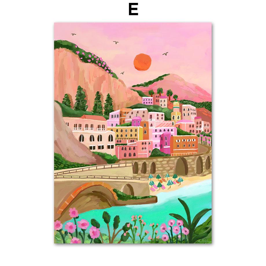 Майами Флорида Осака Ковент-Гарден Путешествия Настенная картина на холсте Плакаты на скандинавскую тему и принты настенные панно для декора гостиной