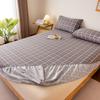 100% хлопок простыня на резинке клетчатая простыня с начесом покрывало эластичное постельное белье домашний протектор матраса sabana (Нет наволочки)