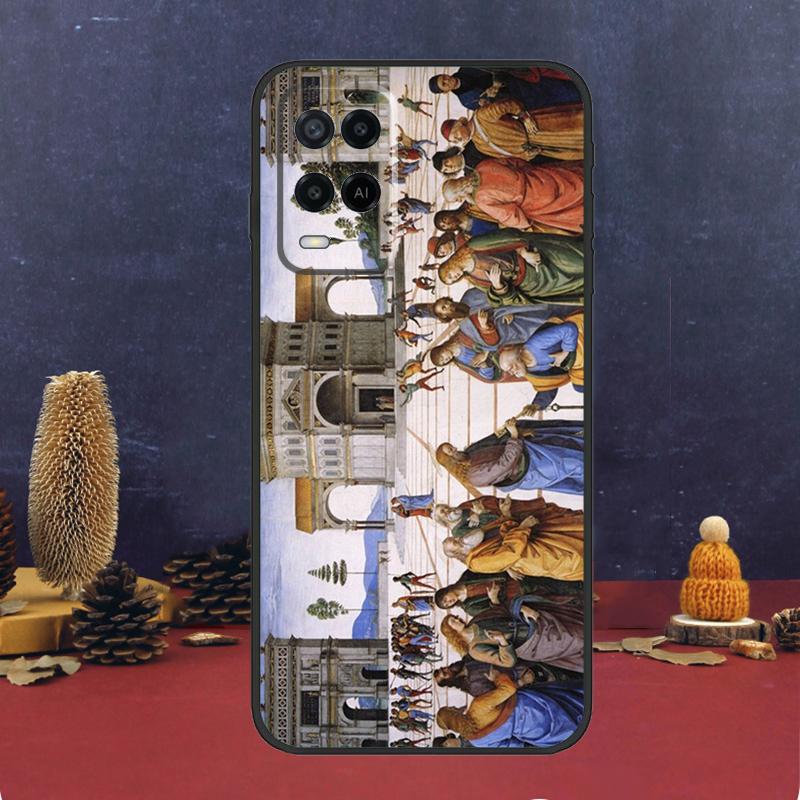 Чехол с художественной краской в стиле Ренессанс для OPPO A54 A74 A94 A98 A78 A79 A16 A76 A96 A5 A9 A17 A77 A15 A52 A72 A53 A57S, чехол