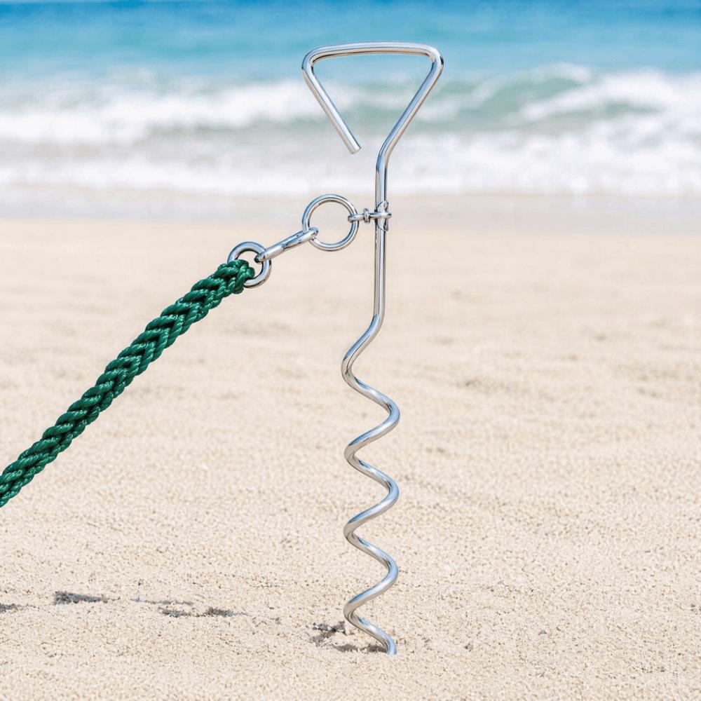 Rust-Proof Dog Ground Anchor Reinforced Dog Tether Stake Ground Spike Dog Stake Beach