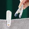 12 pcs/set Plastic Material Drying Rack Non-slip Design Fine White Windproof Fixed Clip Soft Rubber Non-marking Clip