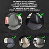 2/4PCS Creepy Face Car Headrest Covers  Dark Mystery Portrait Print Elastic Headrest Covers Halloween Style Car Gadgets