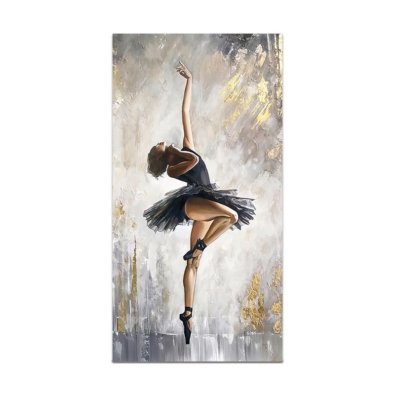 Элегантная танцующая девушка женщина холст картина плакат балерина настенное искусство принт декоративная картина современная гостиная домашний декор без рамы