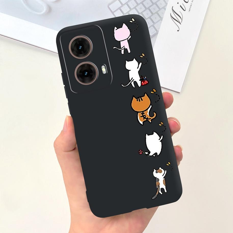 Для Motorola Moto G85 5G Чехол Милые Девочки-Астронавты Мягкий Силиконовый ТПУ Чехол для Телефона Для Moto G85 2024 Funda G 85 MotoG85 Матовый Чехол