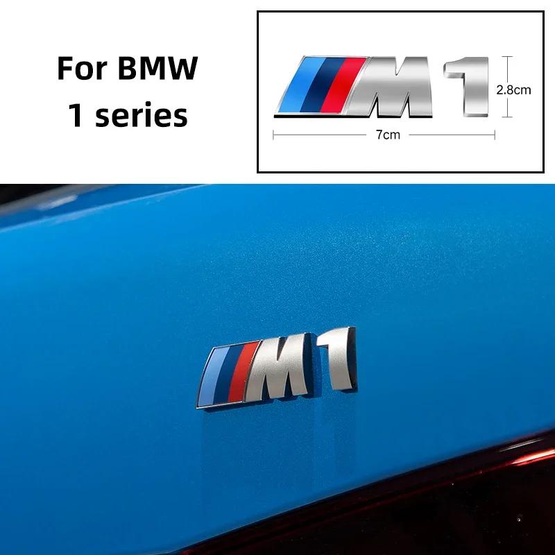 For BMW M X1 X3 X5 X6 X7 E30 E90 M3 E84 E83 F25 E91 E60 Car Trunk Styling 3D Chrome Metal Sticker Body Sticker Accessories