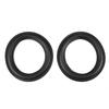 2pcs 6 Inch   156mm Perforated Rubber Edge Surround Speaker Repair Parts Replacement Black