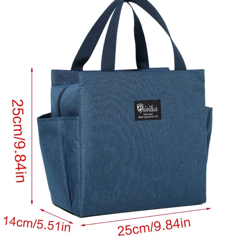 Многофункциональная сумка для мамы для приготовления еды, просторная сумка для хранения детского питания, на молнии, с термоизолированным ланч-боксом и боковыми карманами