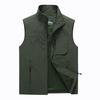 Vest Men Casual Thin Mesh Liner Outdoor Spring Summer Photography Fishing Vest M-7XL