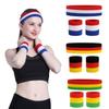 3Pcs/Set Elastic Sport Wristbands Head Sweat Sweatband Running Yoga Hair Bands Men Women