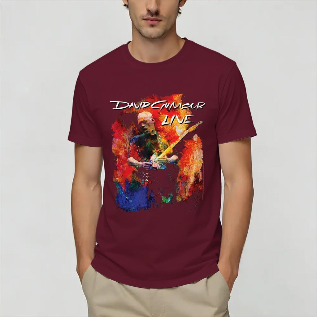 David Gilmours Unisex T Shirt Funny Tees Short Sleeve Round Neck TShirts Cotton Printing Clothing