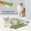 Simulated Snake Cat Chew Toys Catnip Molar Cat Teaser Interaction Toy Clean Mouth Resistant Cat Chew Stress Relieving Pet Toys