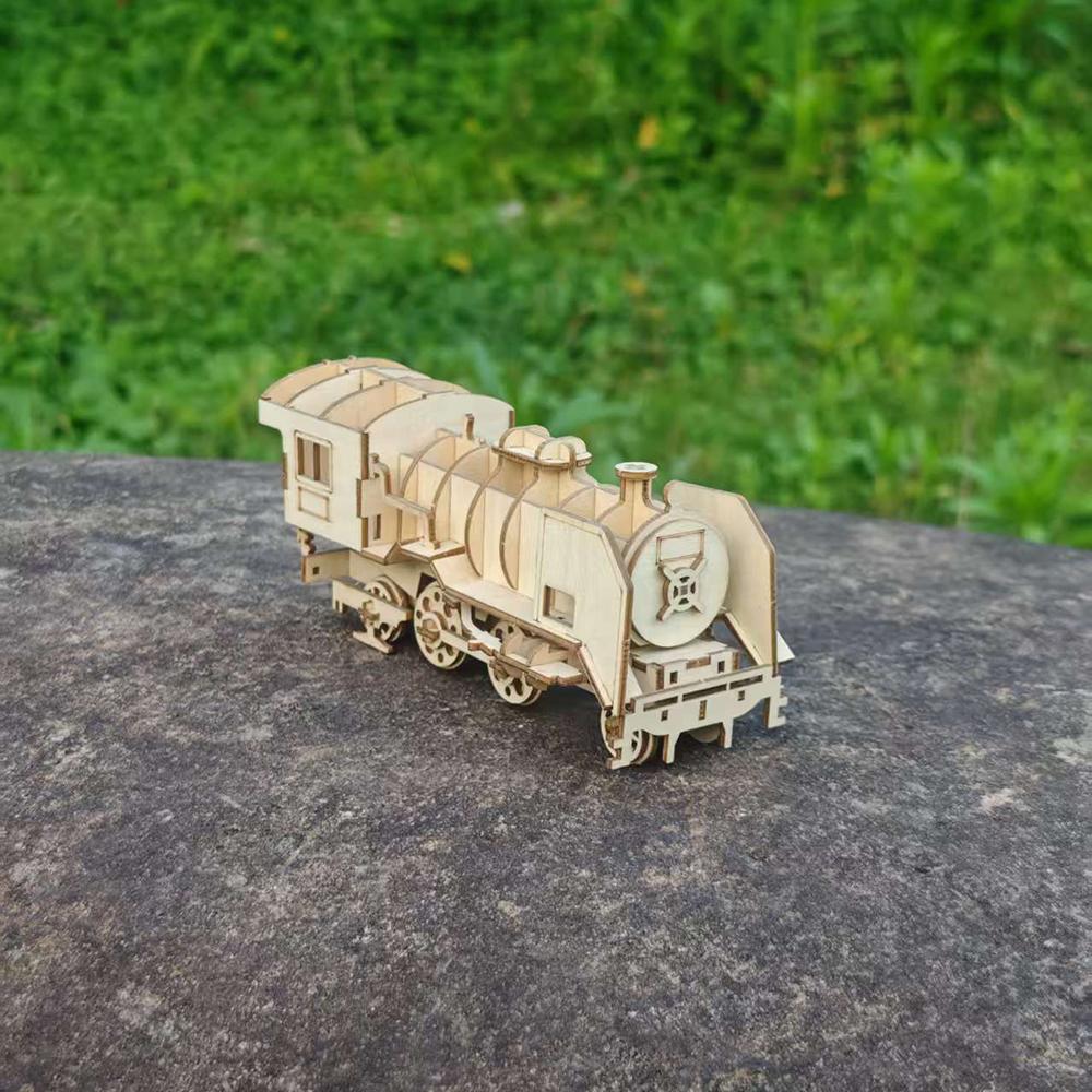 (2Pcs)Набор для сборки 3D деревянной модели-пазла - Веселый и познавательный DIY подарок